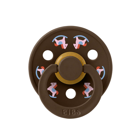 Colour Holiday Horse Pacifier - Mocha - BIBS