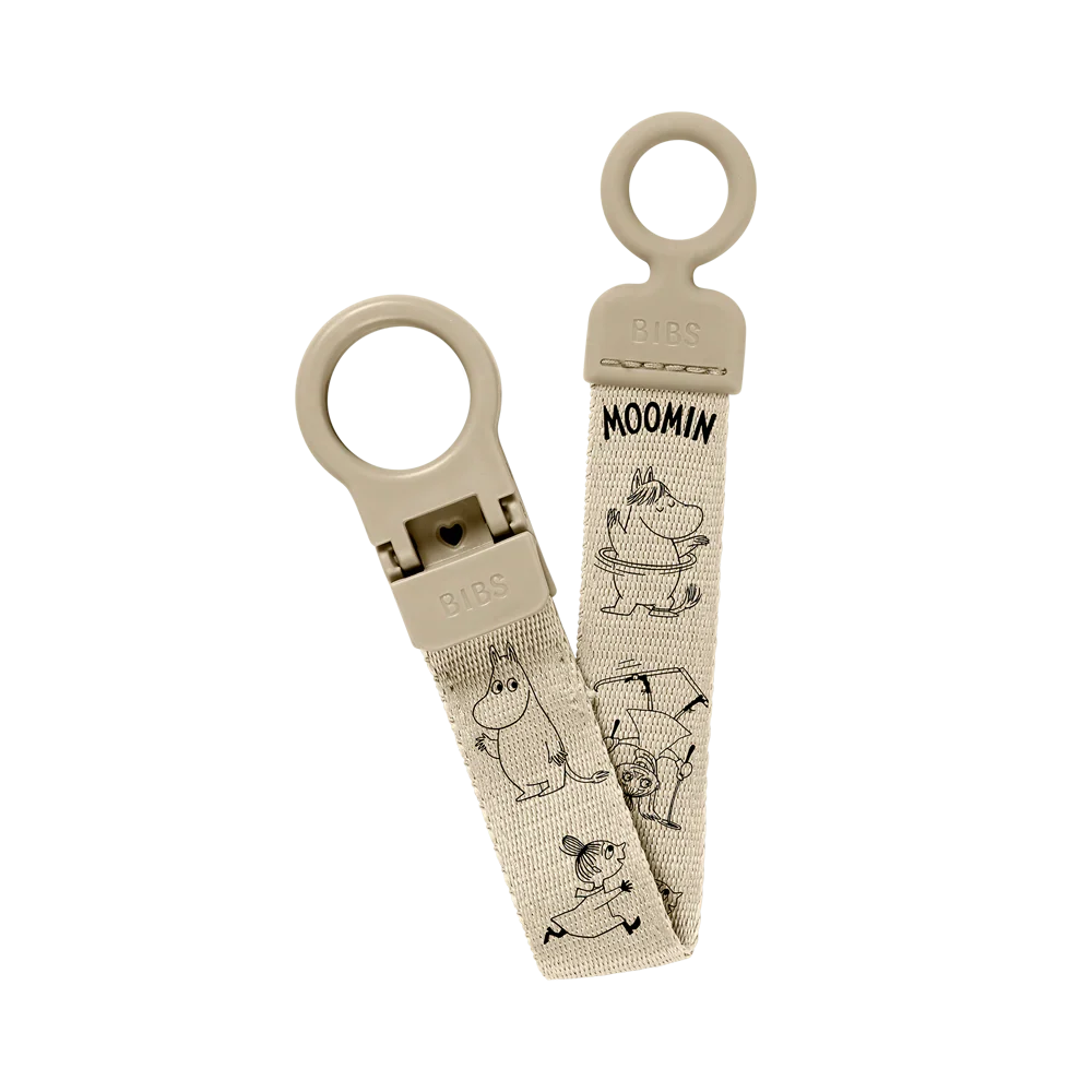 BIBS x Moomin Pacifier Clip Loop - Vanilla - BIBS