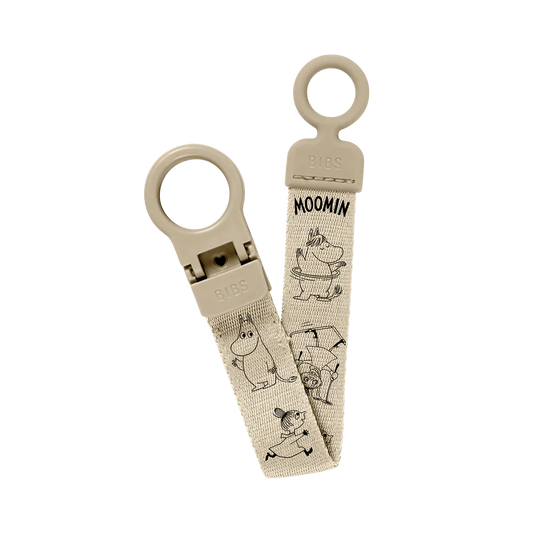 BIBS x Moomin Pacifier Clip Loop - Vanilla - BIBS